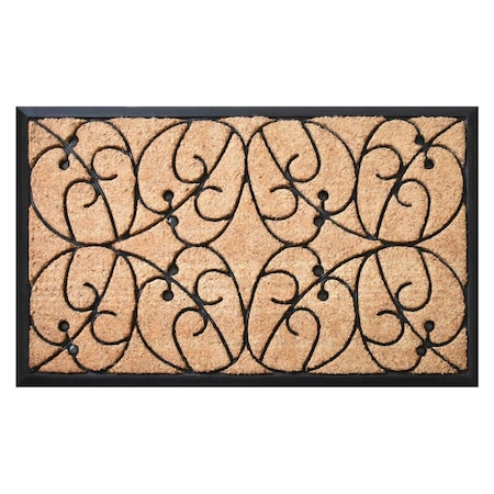 Configuracion 24 x 36 in. Applegate Rectangular Doormat Natural & Black CO2841991